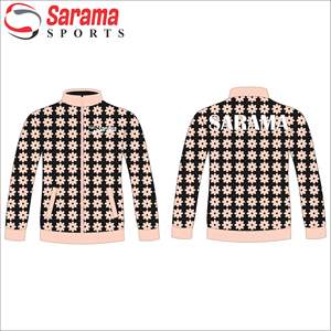 All Over Printed Varsity Jacket Chaqueta de invierno de poliéster de calidad personalizada Chaqueta por sublimación con logotipo personalizado, - Product Image 2