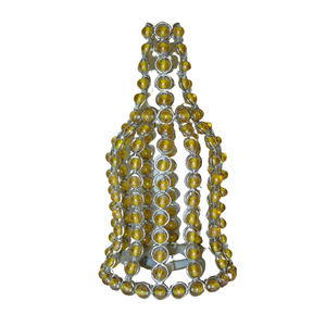 Couverture de bouteille de vin de luxe Top Design avec de nouvelles perles de cristal personnalisées Style tendance à la mode - Product Image 1