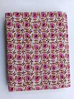 Pur coton fleur motif tissu main bloc impression Dobby Style léger côtes pour garçons décor à la maison rideaux sacs artisanat auvents