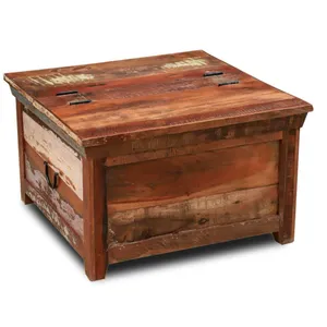 Recyceln Sie Holz Couch tische mit Massivholz Smart Couch tisch Mit Metall Wohnzimmer möbel Outdoor-Tische für Wohnkultur