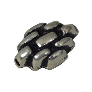 ลูกปัดสเปเซอร์แฮนด์เมดสีเงินสเตอร์ลิง925ขนาด5มม. 6มม. 8มม. ฝาปิดลูกปัดลวดลายดอกไม้สำหรับเครื่องประดับ - Product Image 1