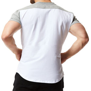 T-shirts à manches courtes pour hommes personnalisés OEM Design solide Streetwear d'été décontracté col en O coton Logo personnalisé de haute qualité respirant - Product Image 3