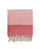 Serviette de bain HAREM 100% coton turc Peshtemal, motif rayé rouge, séchage rapide, absorbante, tissée, personnalisable, plage, maison, spa, piscine