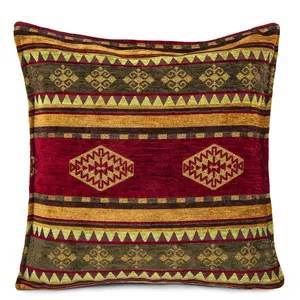 Vintage Kilim Designed Red Turkish & Ottoman Cushion - Pillow Cover