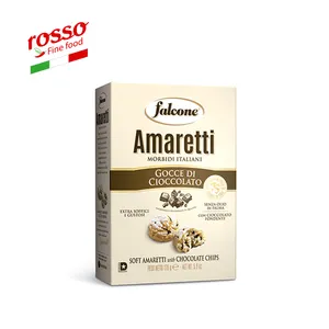 - Made in Italy Falcone Chocolate Macaroons Amaretti Morbidi Al Cioccolato Astuccio 170 G Pastry Sweet Vacuum Pack Packaging