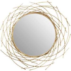 Well Selling Iron <b>Mirror</b> Art <b>Irregular</b> Circular Living Room Metal Frame Wall <b>Mirror</b> Decor Christmas Vintage Luxury Space Casual - Product Image 1