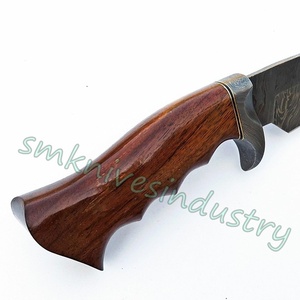 Damascus Knife Custom Handmade ROSE WOOD Handle Beautiful Knife <b>Fire</b> Pattern (smk1558) - Product Image 3