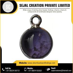 925 Sterling Silver Haute Qualité Bijoux Résultats 4mm Lunette Gemstone Connecteur pour Boucles D'oreilles Anneau Bracelet Collier Exportateur - Product Image 3