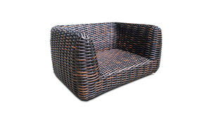 Modern Outdoor Rattan <b>Sofa</b> Loveseat Synthetic Wicker Patio Couch Garden Double Sized Lounge Chair Resort Furniture - Product Image 3