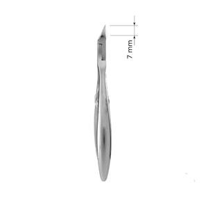 Pince à cuticules professionnelle en acier inoxydable de 7 mm avec pointe de lame, pour l'art des ongles et les soins de manucure, avec ressort - Product Image 2