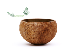 Cuenco de cáscara de coco hecho a mano para Vela, alta calidad y buen precio, hecho en Vietnam de Eco2go, para uso orgánico, 100% - Product Image 1