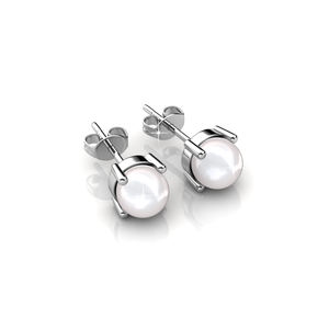 <span class=keywords><strong>Pendientes</strong></span> <span class=keywords><strong>de</strong></span> <span class=keywords><strong>Perlas</strong></span> con Incrustaciones <span class=keywords><strong>de</strong></span> <span class=keywords><strong>Perlas</strong></span> <span class=keywords><strong>Swarovski</strong></span>, Sin Níquel ni Plomo, Plata <span class=keywords><strong>de</strong></span> Ley 925, Joyería Personalizada para Mujer - Product Image 4