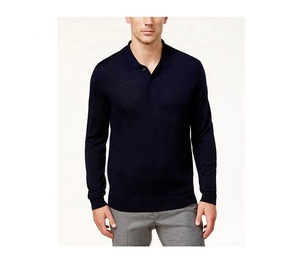 Polo de manga larga, camiseta personalizada, ropa de hombre de talla grande, color sólido, diseño de logotipo personalizado, servicio OEM, algodón y poliéster - Product Image 2