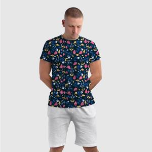 เสื้อยืดแขนสั้นคอโอ ฮาวาย โซลิด ผ้าฝ้ายแท้ 100% สไตล์ไฮสตรีท 180gsm เป็นมิตรกับสิ่งแวดล้อม ผ้าเจอร์ซีย์ ไซส์พลัส - Product Image 1