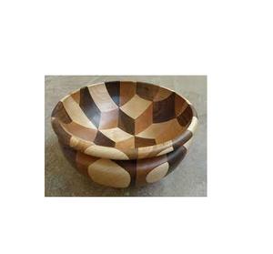 Vente en gros de bol de cuisson écologique avec logo personnalisé bol à pâte bol à salade en bois d'acacia de cuisine à vendre produit - Product Image 1