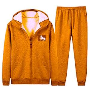 เสื้อกันหนาวผู้ชาย,ชุดกางเกงวอร์มมีฮู้ดสำหรับผู้ชาย - Product Image 1