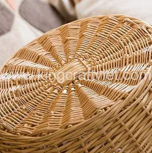 เตียงนอนสัตว์เลี้ยงทำมือรูปสัตว์บ้านแมวหวายทำด้วยมือสองชั้น - Product Image 5