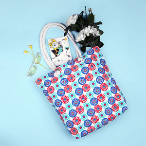 Bolsa de compras grande ecológica personalizada nueva bolsa de algodón de lona reciclada para mujer con logotipo impreso - Product Image 3