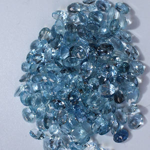 Alta calidad 7x5mm corte ovalado aguamarina cristal piedra preciosa 1 Cts hecho a mano Natural Aqua Color belleza estilo para accesorios de joyería - Product Image 6