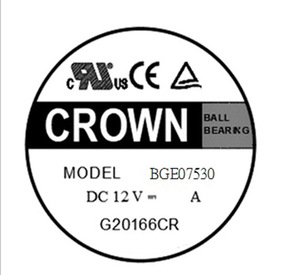 Ventilateur électrique OEM à pression moyenne CROWN 12V 24V BGE07530_XXX - Product Image 5