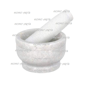 Mortier et pilon en marbre de qualité supérieure, forme ronde, taille personnalisée, pour outils de cuisine - Product Image 2