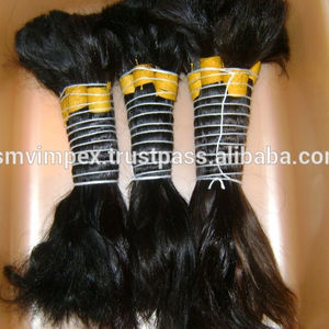 Cabello a granel único sin procesar de alta calidad 100% textura natural y color natural cabello humano 100% pelos crudos naturales - Product Image 2