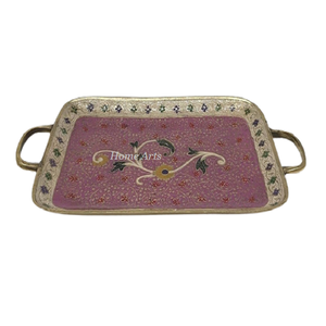 Bandeja de Servicio de Comida de Latón de Diseño Moderno, de la Más Alta Calidad, Rectangular, para Servir Té y Café en India - Product Image 4