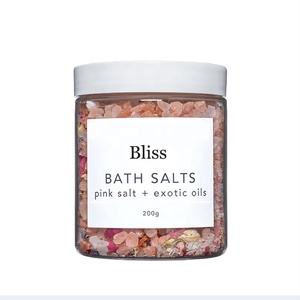 OEM private label bagno di sale a base di erbe aromatiche rosa imballaggio personalizzato sali da bagno naturali con fiori - Product Image 3