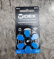 Pile pour appareil auditif Widex, taille 675, zinc-air, 1,40 V, sans mercure, fabriquée au Royaume-Uni, 1,77 grammes, fournitures de réadaptation thérapeutique