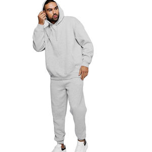 Custom Wholesale Plain Sweat Suit High Quality Tracksuit Mens Sweatsuit - Product Image 5
