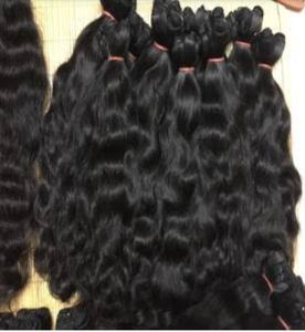 Peluca de cabello humano real al por mayor de fábrica, cabello ondulado recto para mujer, vendedores de cabello indio Natural, estilo de moda a mano - Product Image 2