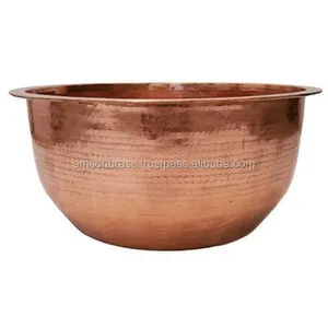 Hammered Foot Soak Spa Bowl Pure Copper Bowl Spa Großer Fuß Soak Hammered Pedicure Bowl Handmade