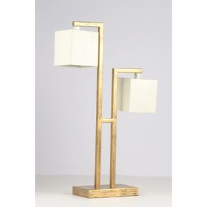 Lampe de table moderne en métal artisanal, best-seller en Inde, nouveau design, décoration intérieure, fer et verre, placage or, pour anniversaire - Product Image 1