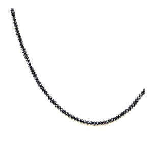 Chaîne de perles en diamant noir pour femme, disponible en tailles personnalisées, nouvelle collection, pendentif - Product Image 1