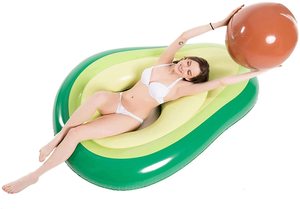 Gonfiabile Avocado Piscina Galleggiante Floatie con la Sfera di Divertimento in Acqua, Della Spiaggia di Estate di Nuoto Floaty Giocattoli Del Partito Salotto Zattera - Product Image 3