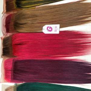 Engrais de cheveux humains bruts non traités vierges cuticules alignés Remy teints en os brun - Product Image 6