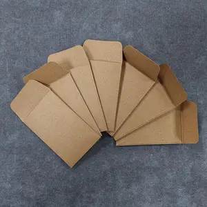Custom Afdrukken Verpakking Bruin Kraftpapier Envelop Mini Munt Envelop