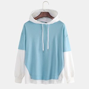 Fournisseur de sweats à capuche à motifs personnalisés 2 tons Men's Women's Pullover Street Custom Logo Hoodie Wholesale - Product Image 2