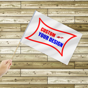 Cờ Dính Cầm Tay In Tùy Chỉnh Thiết Kế Miễn Phí Cờ Dính Tùy Chỉnh Dùng Cho Sự Kiện Quảng Cáo Bằng <span class=keywords><strong>Polyester</strong></span> - Product Image 2