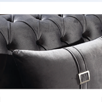 Canapé-lit Chesterfield en bois massif extensible capitonné à prix réduit avec design turc pour appartement et salon