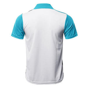 Camiseta con diseño de logotipo personalizado para hombre, Polo masculino de alta calidad con estampado de 100% algodón, precio al por mayor, informal, para gimnasio y fitness, con media cremallera - Product Image 4