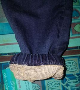 Lotes de Ropa de Bangladesh: Pantalones Jogger de Mezclilla de Algodón con Cintura Elástica para Niños y Niñas, Diseño Casual - Product Image 4