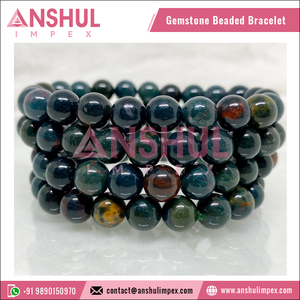 Affordable Price Good Quality Tibetan Buddhism Green Color Meditation Healing 7.5in Round <b>Gemstone</b> Beaded <b>Bracelet</b> - Product Image 4