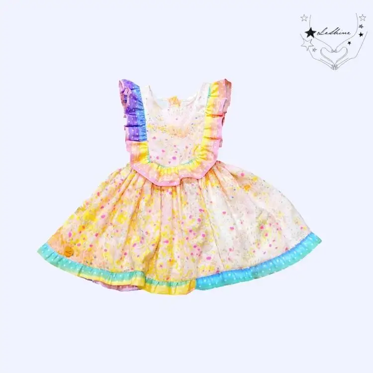 子供のためのイタリアのドレス子供のための刺繍ドレス