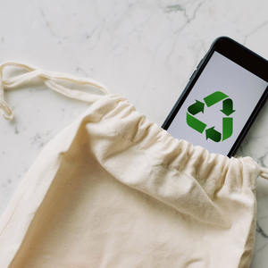 Bolso con cordón de algodón y seda con estampado de cocodrilo y logotipo personalizado con cierre de lona - Product Image 3