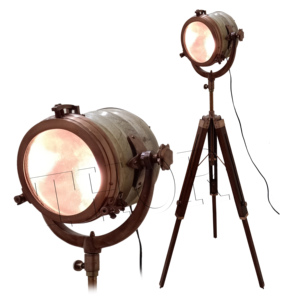 Lámpara de pie LED náutica moderna, soporte de madera, esquina, oficina, decoración del hogar; para sala de estar, dormitorio, sala de estudio, estudio de luz de búsqueda - Product Image 1