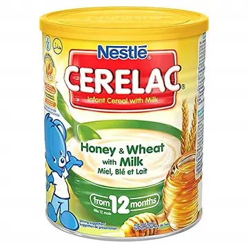 Недорогие детские злаки Cerelac с железом + пшеница и медом, детская еда-400 г для продажи