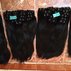CABELLO HUMANO VIRGEN 100%-TRAMA DE MÁQUINA CABELLO HUMANO RECTO DE ALTA CALIDAD HASTA 80CM cabello humano cabello vietnamita crudo - Product Image 1