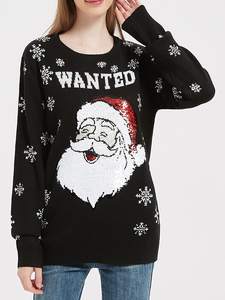 OEM/ODM <b>Women</b> Long Sleeve <b>Christmas</b> <b>Sweater</b> 0- Neck Knitted Animal Pattern Pullover <b>Christmas</b> <b>Sweater</b> - Product Image 2