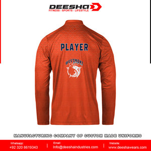 Sublimación personalizada impermeable pesca Jersey-protección UV 1/4 cremallera 100% poliéster a prueba de viento camisa de secado rápido - Product Image 3